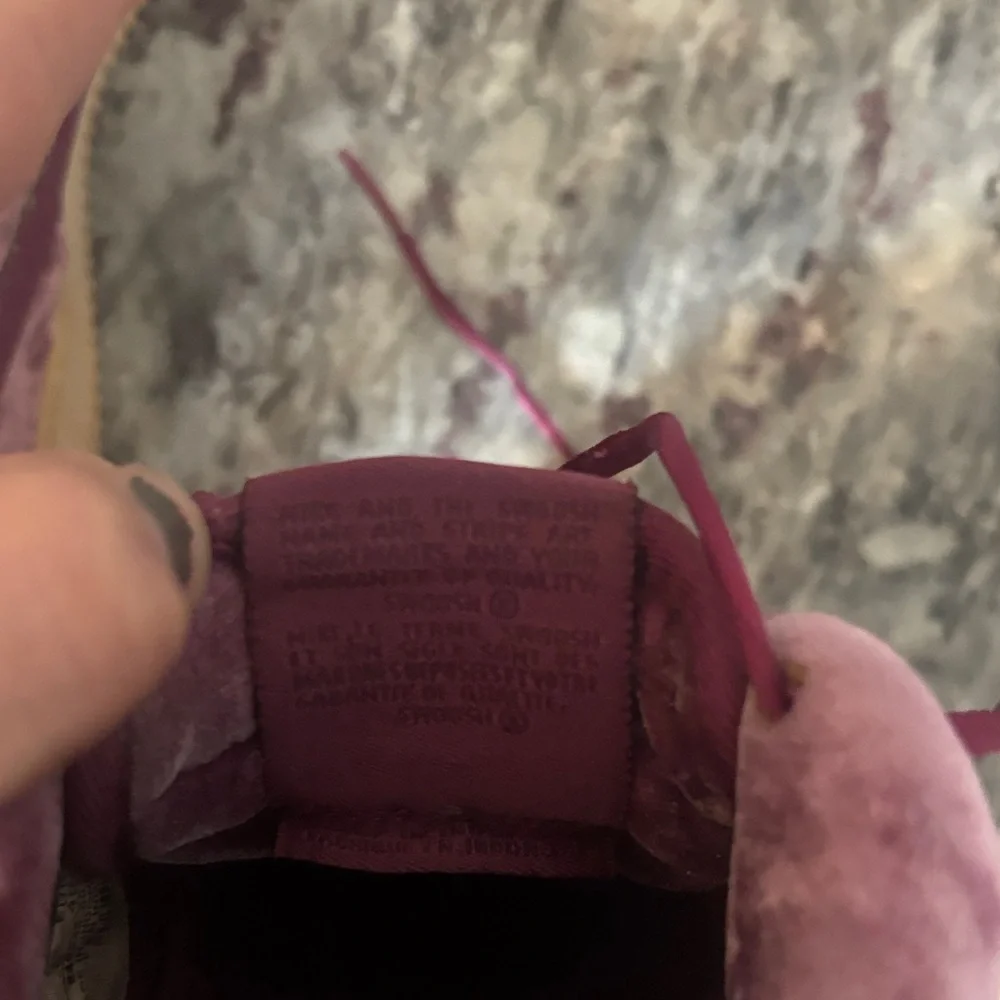Nike Air Force 1 mauve suede velvet- 7Y women’s 8.5